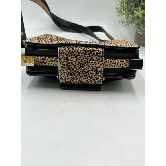 Loeffler Randall Mini Bag‎ Flap
Snakeskin Black Leather
Crossbody Strap Purse - Picture 13 of 14